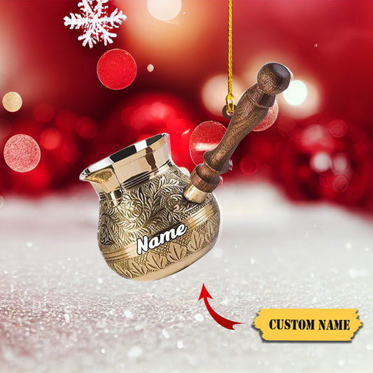 Personalized Coffee Machine Ornament, Coffee Machine Christmas Ornament, Coffee, Ornament Decoration, Ornament For Gift, Ornament Christmas