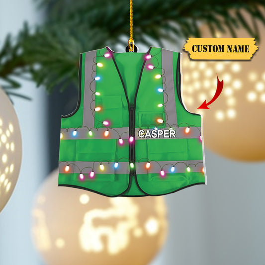 Personalized Construction Ornament Construction Worker Christmas Ornaments Construction Hard Hat Ornament Xmas Construction Worker Gifts 12312, Ornament Decoration, Ornament For Gift, Ornament Christmas