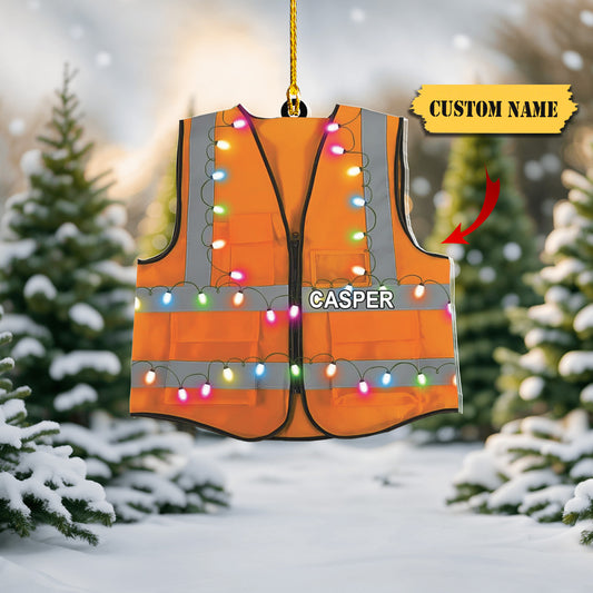 Personalized Construction Ornament Construction Worker Christmas Ornaments Construction Hard Hat Ornament Xmas Construction Worker Gifts 12312, Ornament Decoration, Ornament For Gift, Ornament Christmas