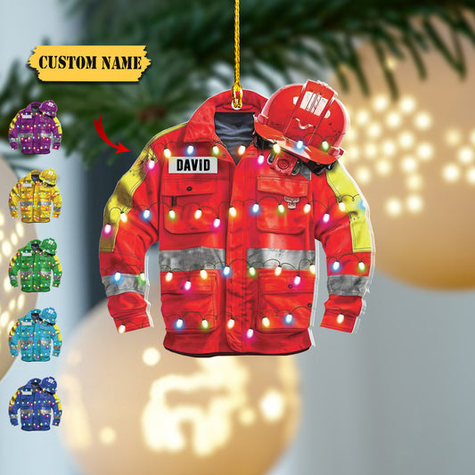 Personalized Construction Ornament Construction Worker Christmas Ornaments Construction Hard Hat Ornament Xmas Construction Worker Gifts, Ornament Decoration, Ornament For Gift, Ornament Christmas