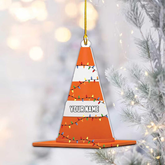 Personalized Construction Worker Christmas Ornament, Personalized Ornament Excavator Christmas Tree Ornament 7, Ornament Decoration, Ornament For Gift, Ornament Christmas