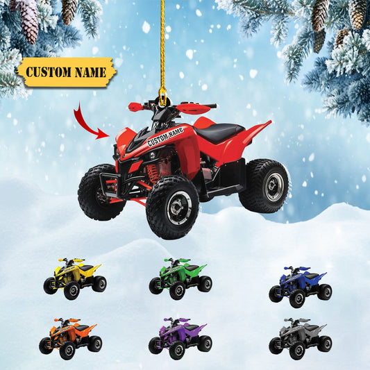 Personalized Customized Snowmobile Shoes Acrylic Christmas Ornament for Snowmobile Lovers (SM 5), Ornament Decoration, Ornament For Gift, Ornament Christmas