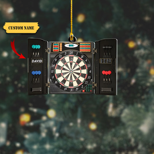 Personalized Dart Ornament for Dart Lovers, Acrylic Dart Christmas Ornament, Dart Lover Gift, Ornament Decoration, Ornament For Gift, Ornament Christmas