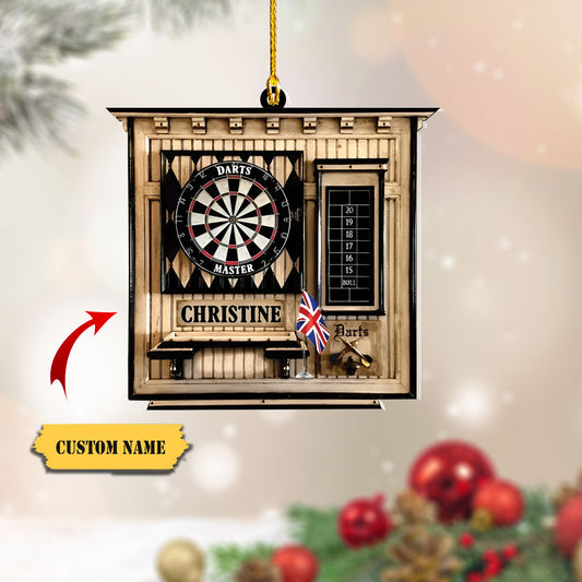 Personalized Dart Ornament, Gift for Dart Lovers, Custom Shaped Acrylic Dart Christmas Ornament, Ornament Decoration, Ornament For Gift, Ornament Christmas