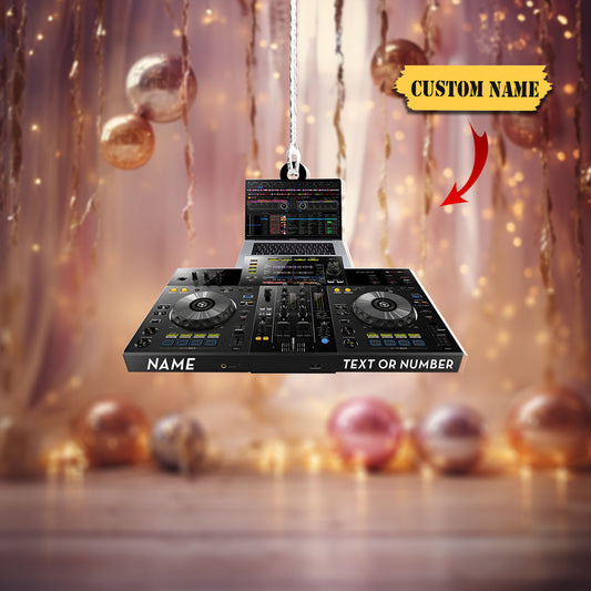 Personalized Deejay Christmas Ornament, DJ Ornament, Christmas Gift Deejay, Ornament Decoration, Ornament For Gift, Ornament Christmas