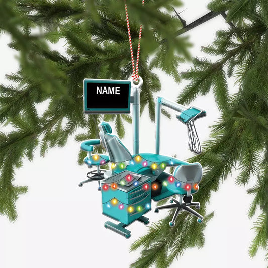 Personalized Dental Ornament, Dental Christmas Ornament, Dentist Xmas Ornament, Ornament Decoration, Ornament For Gift, Ornament Christmas