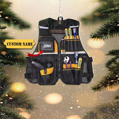 Personalized Electrical Christmas Ornament, Journeyman Lineman Xmas Ornament, Ornament For Him, Gift For Him, Ornament Christmas