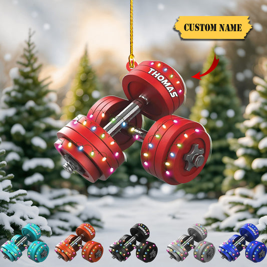 Personalized Fitness Ornament Fitness Gift Sport Fitness Christmas Ornament 2023 Fitness Christmas Ornaments Gift for Gym Lovers Xmas 64564, Ornament Decoration, Ornament For Gift, Ornament Christmas