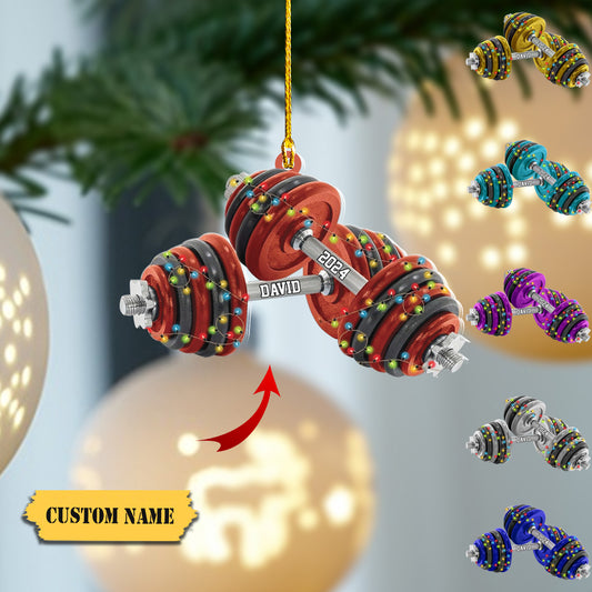 Personalized Fitness Ornament Fitness Gift Sport Fitness Christmas Ornament 2023 Fitness Christmas Ornaments Gift for Gym Lovers Xmas 6545, Ornament Decoration, Ornament For Gift, Ornament Christmas