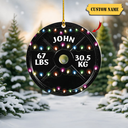 Personalized Fitness Ornament Fitness Gift Sport Fitness Christmas Ornament 2023 Fitness Christmas Ornaments Gift for Gym Lovers Xmas5454, Ornament Decoration, Ornament For Gift, Ornament Christmas
