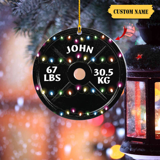 Personalized Fitness Ornament Fitness Gift Sport Fitness Christmas Ornament 2023 Fitness Christmas Ornaments Gift for Gym Lovers Xmas5454, Ornament Decoration, Ornament For Gift, Ornament Christmas