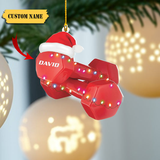 Personalized Fitness Ornament Fitness Gift Sport Fitness Christmas Ornament 2023 Fitness Christmas Ornaments Gift for Gym Lovers Xmas545454, Ornament Decoration, Ornament For Gift, Ornament Christmas