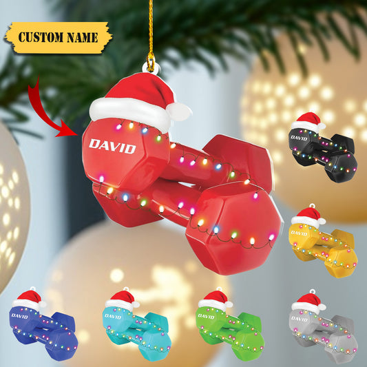 Personalized Fitness Ornament Fitness Gift Sport Fitness Christmas Ornament 2023 Fitness Christmas Ornaments Gift for Gym Lovers Xmas545454, Ornament Decoration, Ornament For Gift, Ornament Christmas