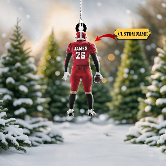 Personalized Football Ornaments 2023, Customized American Football Christmas Ornament 4, Ornament Decoration, Ornament For Gift, Ornament Christmas
