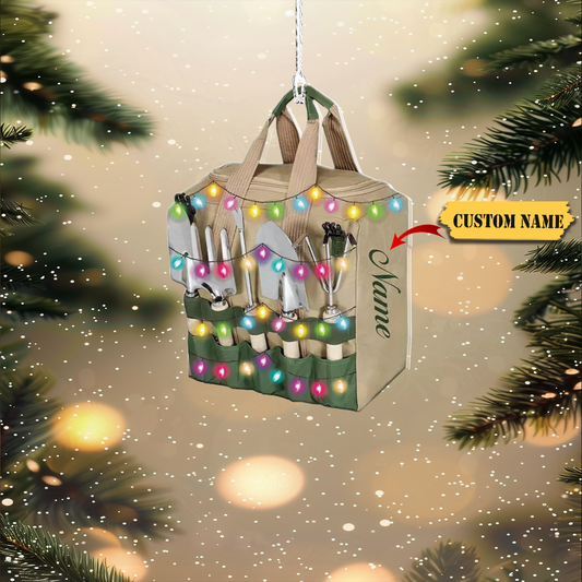 Personalized Gardening Christmas Ornament, Planting Gardener Xmas Ornament 2, Ornament Decoration, Ornament For Gift, Ornament Christmas