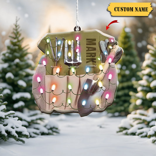 Personalized Gardening Christmas Ornament, Planting Gardener Xmas Ornament 3, Ornament Decoration, Ornament For Gift, Ornament Christmas