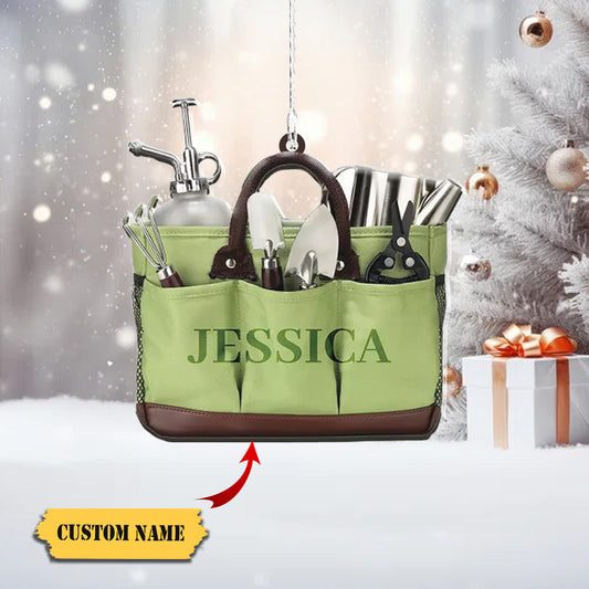 Personalized Gardening Christmas Ornament, Planting Gardener Xmas Ornament 4, Ornament Decoration, Ornament For Gift, Ornament Christmas