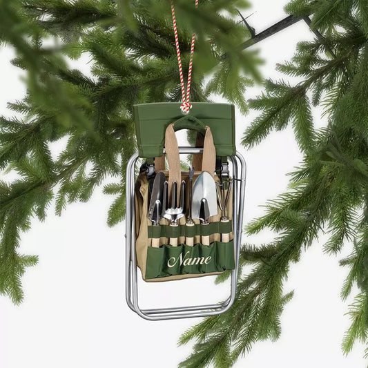 Personalized Gardening Christmas Ornament, Planting Gardener Xmas Ornament, Ornament Decoration, Ornament For Gift, Ornament Christmas