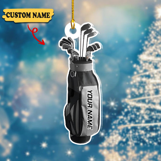 Personalized Golf Shaped Ornament rv1, Ornament Decoration, Ornament For Gift, Ornament Christmas