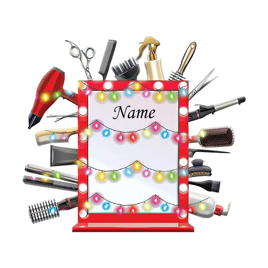 Personalized Hairstylist Christmas Ornament, Hairdresser Barber Xmas Ornament 4, Ornament Decoration, Ornament Christmas