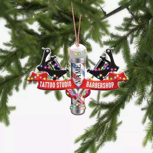Personalized Hairstylist Christmas Ornament, Hairdresser Barber Xmas Ornament, Ornament Decoration, Ornament Christmas