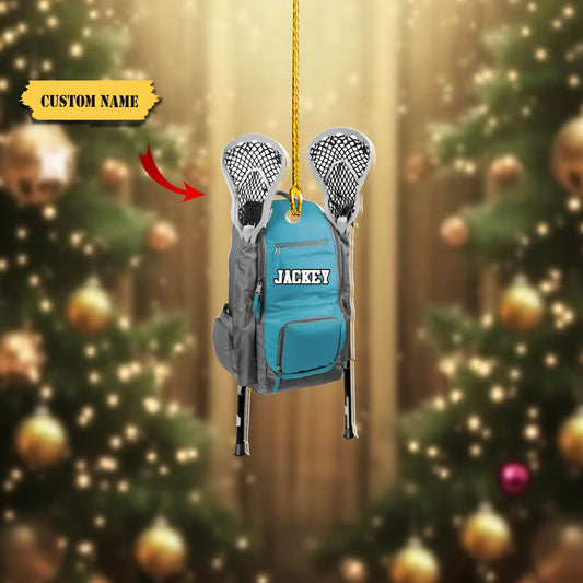 Personalized Hockey Bag Christmas acrylic Ornament Printed, hockey christmas ornament, Ornament Decoration, Ornament For Gift, Ornament Christmas