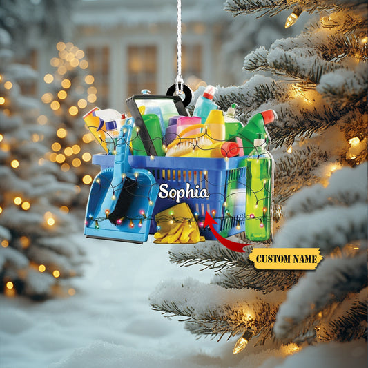 Personalized Housekeeping Christmas Ornament, Housekeeping Keepsake, Janitor Cleaning Lady Ornament,Cleaning Service Christmas Ornament457897878, Ornament Decoration, Ornament For Gift, Ornament Christmas