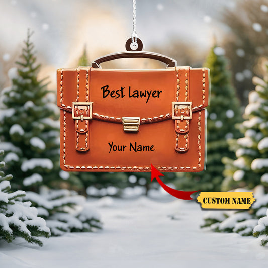 Personalized Lawyer Christmas Ornament, Custom Name Acrylic Lawyer Ornament, Ornament Decoration, Ornament For Gift, Ornament Christmas