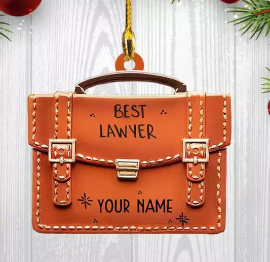 Personalized Lawyer Christmas Ornament, Custom Name Acrylic Lawyer Ornament, Ornament Decoration, Ornament For Gift, Ornament Christmas