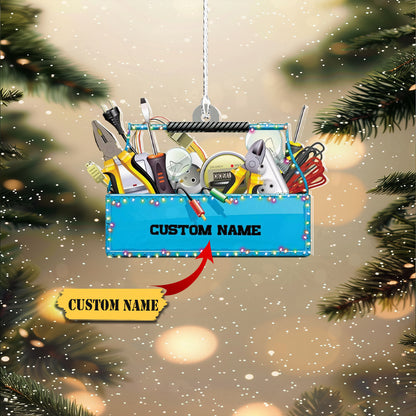 Personalized Lineman Ornament Electrician Christmas Ornament Journeyman Ornament 2, Ornament For Him, Gift For Him, Ornament Christmas