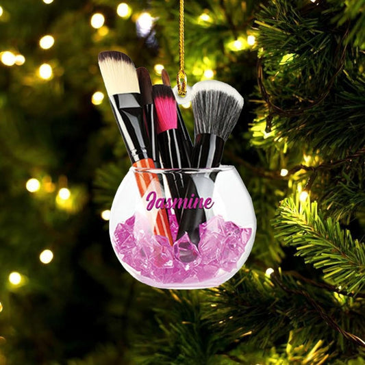 Personalized Makeup Tools Christmas Ornament 2023, Makeup Box Christmas Ornament Gift for Makeup Artist, Christmas Tree Decor for Makeup Shop 3, Ornament Decoration, Ornament Christmas