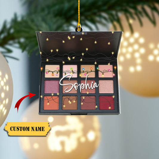 Personalized Makeup Tools Christmas Ornament 2023, Makeup Box Christmas Ornament Gift for Makeup Artist, Christmas Tree Decor for Makeup Shop 43, Ornament Decoration, Ornament Christmas