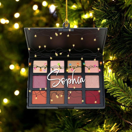 Personalized Makeup Tools Christmas Ornament 2023, Makeup Box Christmas Ornament Gift for Makeup Artist, Christmas Tree Decor for Makeup Shop 43, Ornament Decoration, Ornament Christmas
