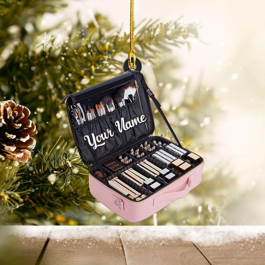 Personalized Makeup Tools Christmas Ornament 2023, Makeup Box Christmas Ornament Gift for Makeup Artist, Christmas Tree Decor for Makeup Shop 4543, Ornament Decoration, Ornament Christmas