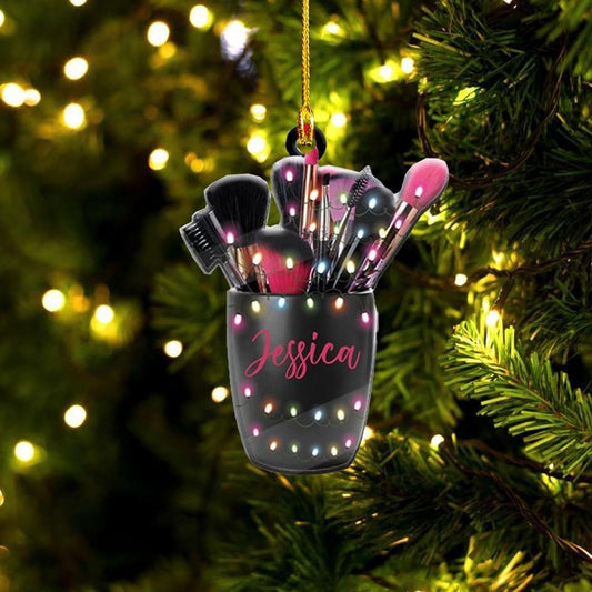 Personalized Makeup Tools Christmas Ornament 2023, Makeup Box Christmas Ornament Gift for Makeup Artist, Christmas Tree Decor for Makeup Shop345342, Ornament Decoration, Ornament Christmas