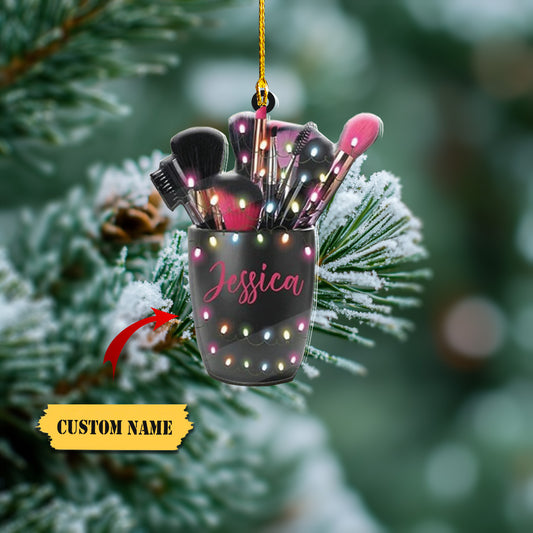 Personalized Makeup Tools Christmas Ornament 2023, Makeup Box Christmas Ornament Gift for Makeup Artist, Christmas Tree Decor for Makeup Shop345342, Ornament Decoration, Ornament Christmas