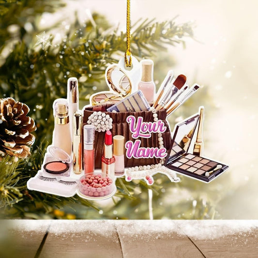 Personalized Makeup Tools Christmas Ornament 2023, Makeup Box Christmas Ornament Gift for Makeup Artist, Christmas Tree Decor for Makeup Shop5433, Ornament Decoration, Ornament Christmas