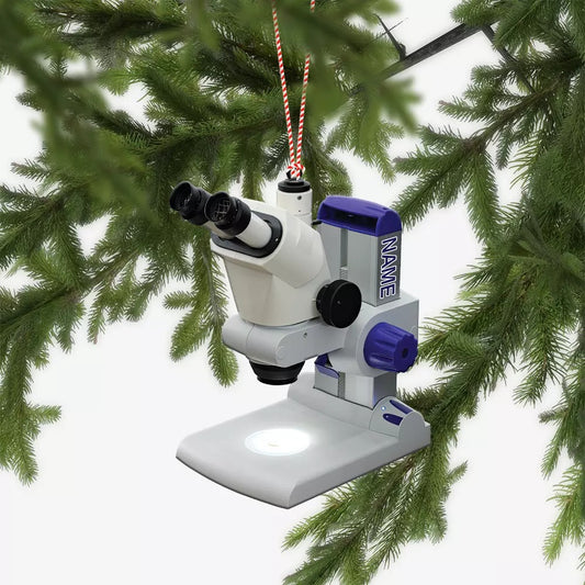 Personalized Microscope Ornament Microscope Christmas Ornament Science Ornament87875, Ornament Decoration, Ornament For Gift, Ornament Christmas