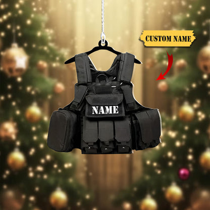 Personalized Military Tactical Combat Safety Ornament, Christmas gift for veteran, Ornament For Him, Gift For Him, Ornament Christmas