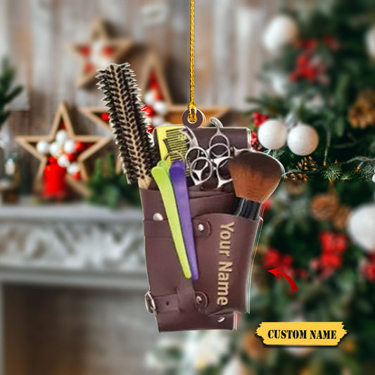 Personalized Name Hair Stylist Tool Christmas Ornament, Custom Hair Stylist, Ornament Decoration, Ornament Christmas