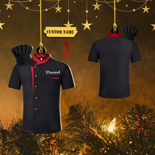 Personalized name Master chef ornament, Christmas gift for Master chef custom shaped acrylic ornament_Style 4_PACK 1 11, Ornament Decoration, Ornament For Gift, Ornament Christmas