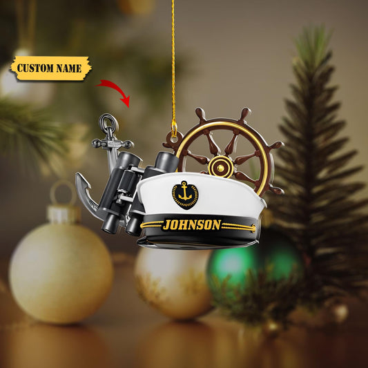 Personalized name sailor ornament, Christmas gift custom shaped acrylic ornament_Style 1_PACK 1 11, Ornament Decoration, Ornament For Gift, Ornament Christmas