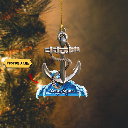 Personalized name sailor ornament, Christmas gift custom shaped acrylic ornament_Style 4_PACK 1 11, Ornament Decoration, Ornament For Gift, Ornament Christmas
