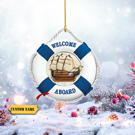 Personalized name sailor ornament, Christmas gift custom shaped acrylic ornament_Style 5_PACK 1 11, Ornament Decoration, Ornament For Gift, Ornament Christmas