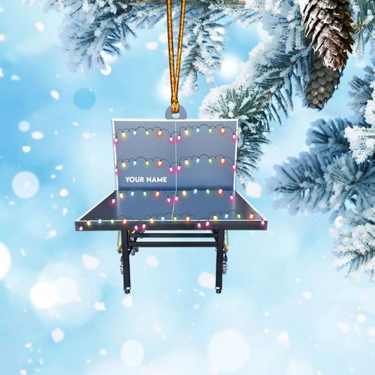 Personalized Padel Tennis Table Christmas Ornament, Tennis Ornament,Tennis Padel, Ornament Decoration, Ornament For Gift, Ornament Christmas