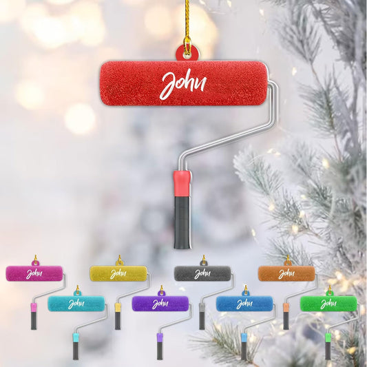 Personalized Painter's Art Palette Christmas Ornament, Artist's Painting Palette Christmas Ornament 2, Ornament Decoration, Ornament For Gift, Ornament Christmas