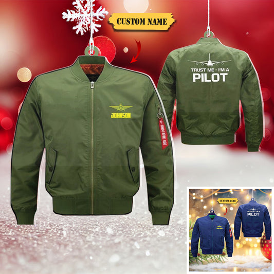 Personalized Pilot Jacket Custom Shaped Acrylic Ornament for Pilot, Ornament Decoration, Ornament For Gift, Ornament Christmas