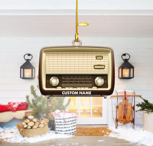 Personalized Radio Christmas Ornament, Radio Ornament Gift, Radio Ornament 3, Ornament Decoration, Ornament For Gift, Ornament Christmas