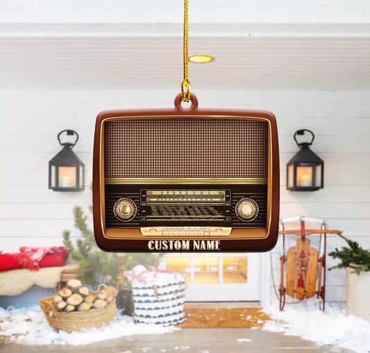 Personalized Radio Christmas Ornament, Radio Ornament Gift, Radio Ornament, Ornament Decoration, Ornament For Gift, Ornament Christmas