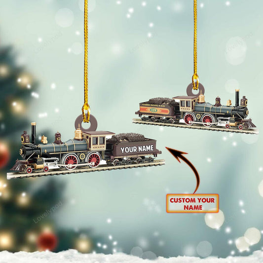 Personalized Railroader Christmas Ornament, Railroader Ornament, Christmas Gift for Railroader, Ornament Decoration, Ornament For Gift, Ornament Christmas